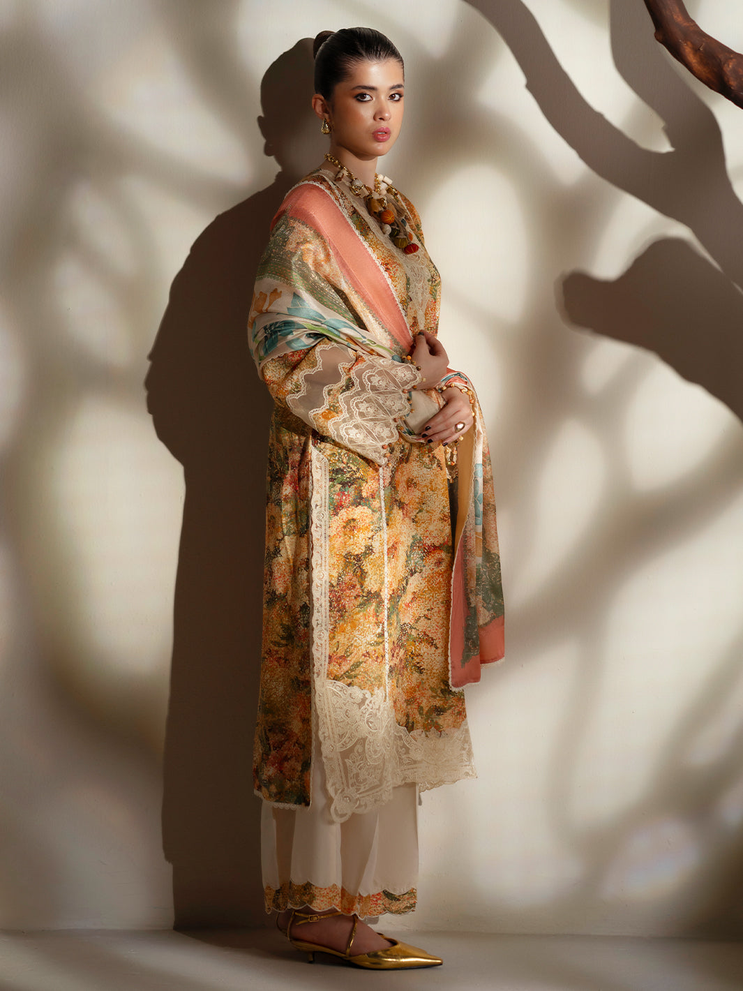 Bin Ilyas | Eres Bonita Viscose 25 | 1104-A - Pakistani Designer Dress - by Bin Ilyas - Type : Ladies Clothes - 100% Original at Saira Sultan