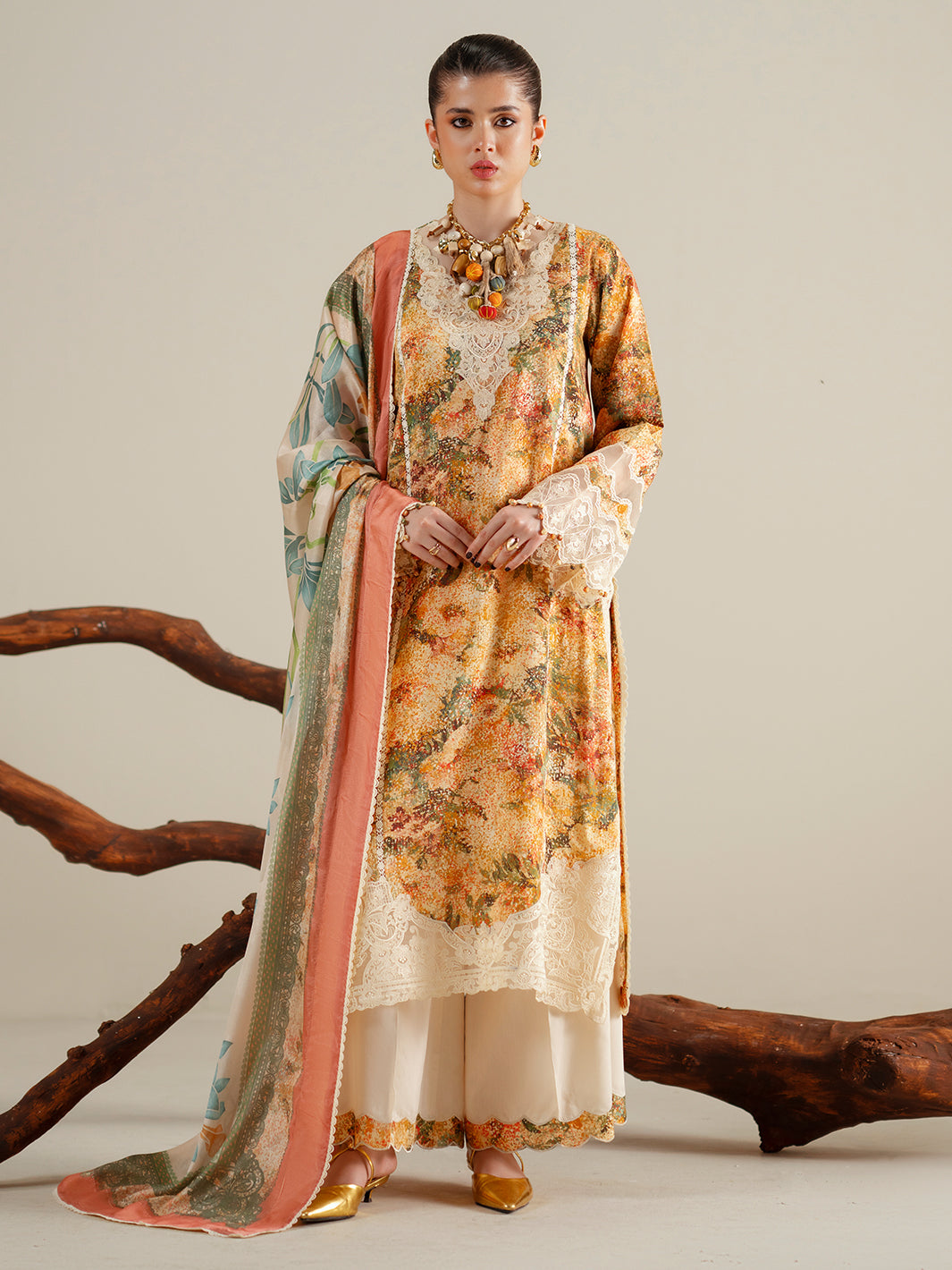 Bin Ilyas | Eres Bonita Viscose 25 | 1104-A - Pakistani Designer Dress - by Bin Ilyas - Type : Ladies Clothes - 100% Original at Saira Sultan