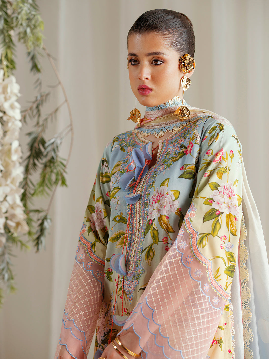 Bin Ilyas | Eres Bonita Viscose 25 | 1105-A - Pakistani Designer Dress - by Bin Ilyas - Type : Ladies Clothes - 100% Original at Saira Sultan
