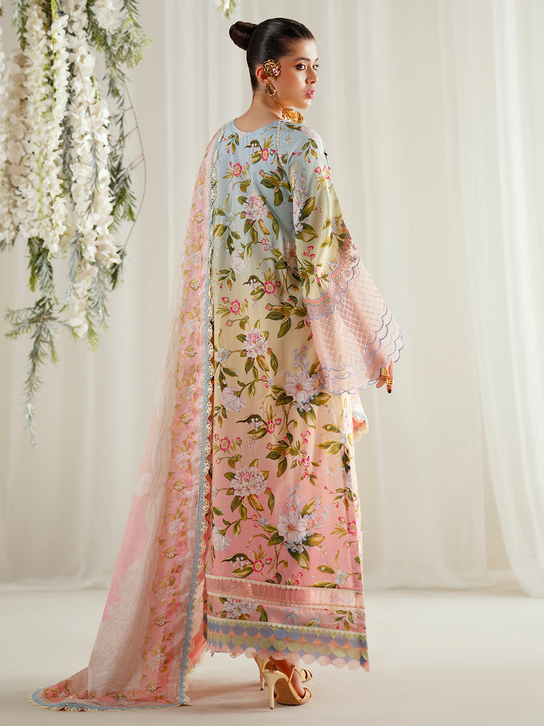 Bin Ilyas | Eres Bonita Viscose 25 | 1105-A - Pakistani Designer Dress - by Bin Ilyas - Type : Ladies Clothes - 100% Original at Saira Sultan