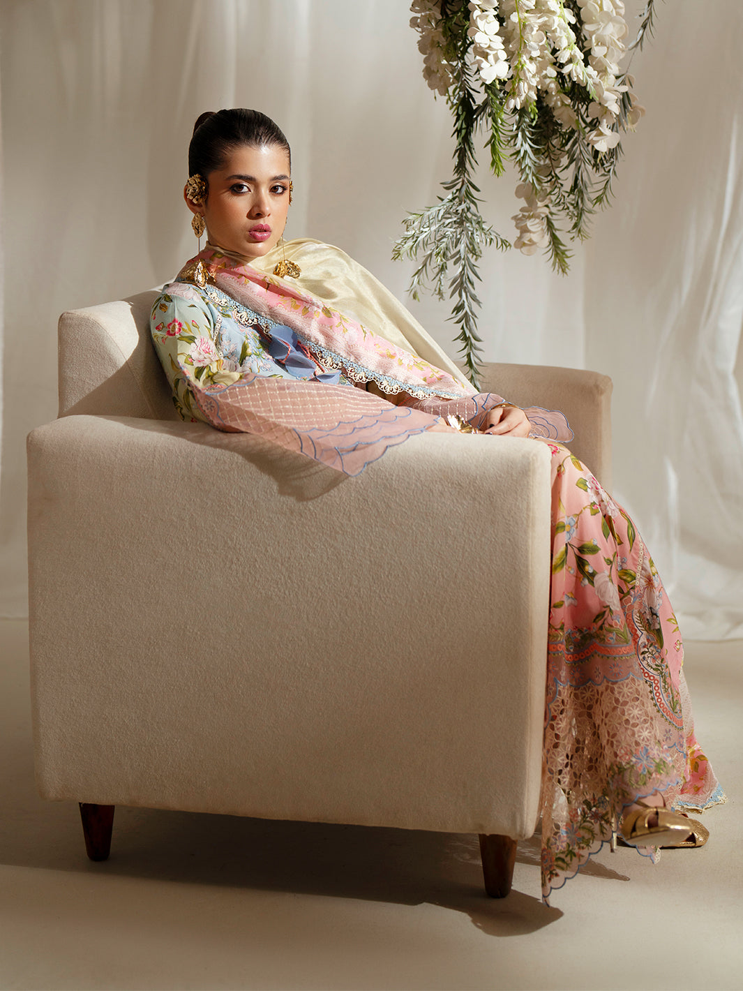 Bin Ilyas | Eres Bonita Viscose 25 | 1105-A - Pakistani Designer Dress - by Bin Ilyas - Type : Ladies Clothes - 100% Original at Saira Sultan