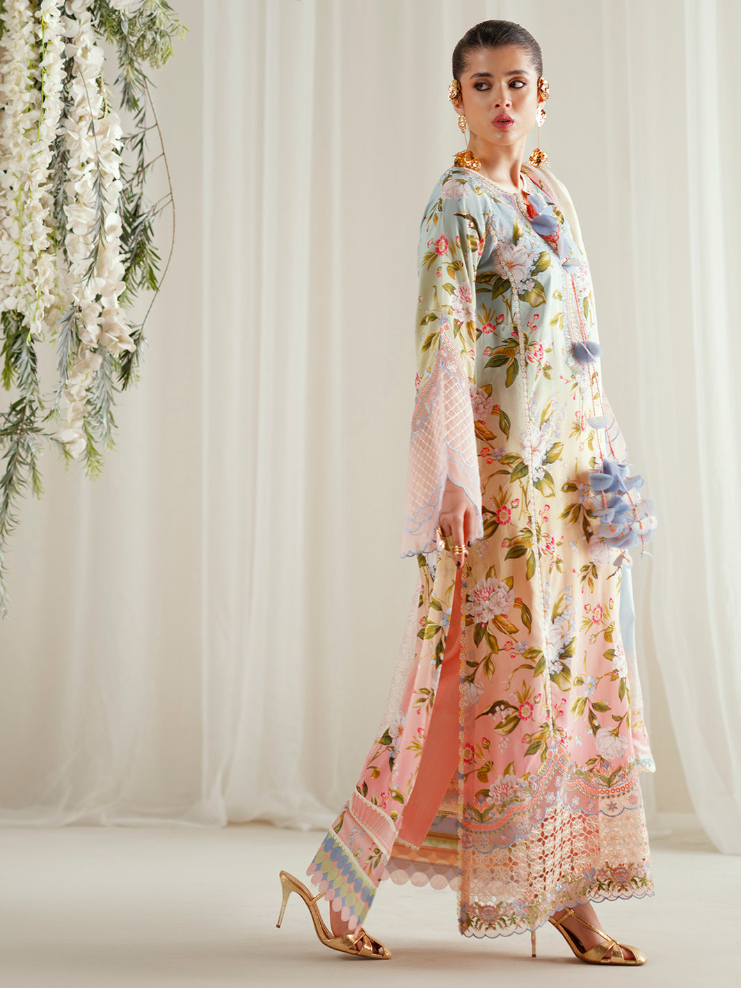 Bin Ilyas | Eres Bonita Viscose 25 | 1105-A - Pakistani Designer Dress - by Bin Ilyas - Type : Ladies Clothes - 100% Original at Saira Sultan