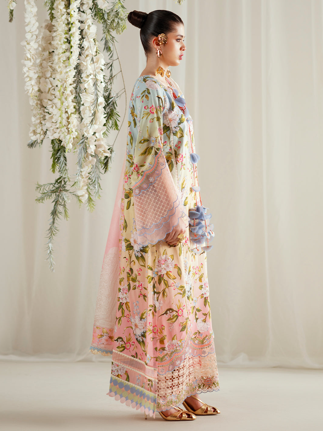 Bin Ilyas | Eres Bonita Viscose 25 | 1105-A - Pakistani Designer Dress - by Bin Ilyas - Type : Ladies Clothes - 100% Original at Saira Sultan