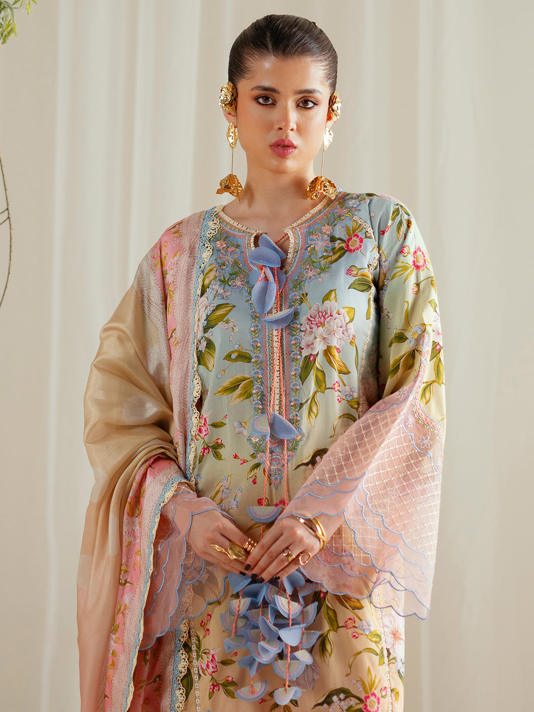 Bin Ilyas | Eres Bonita Viscose 25 | 1105-A - Pakistani Designer Dress - by Bin Ilyas - Type : Ladies Clothes - 100% Original at Saira Sultan