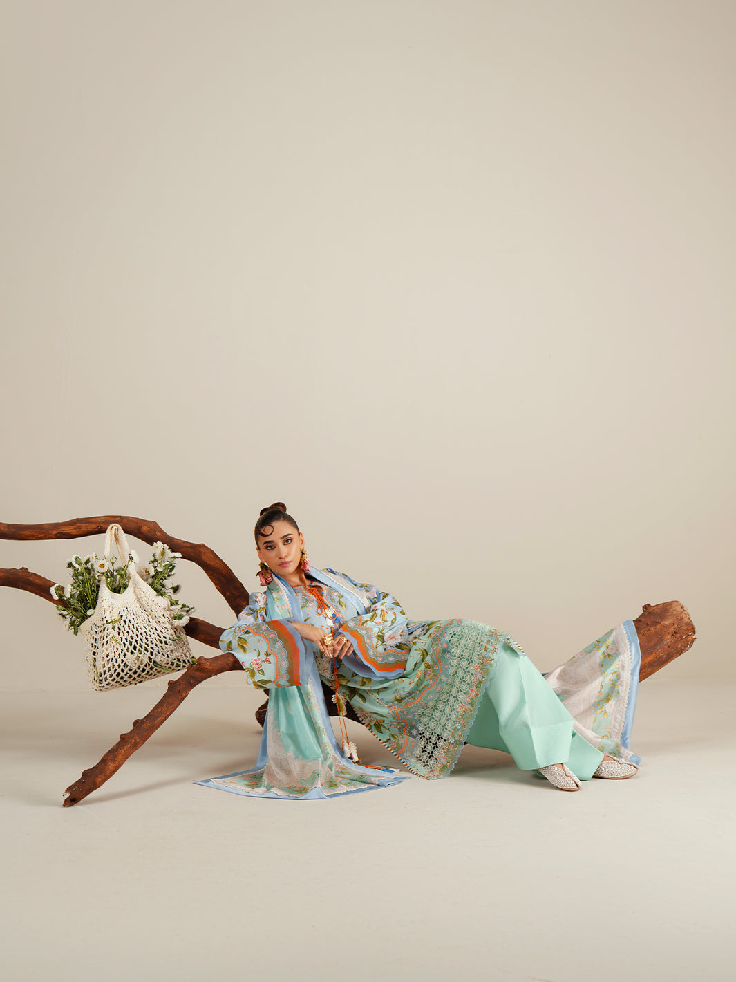 Bin Ilyas | Eres Bonita Viscose 25 | 1105-B - Pakistani Designer Dress - by Bin Ilyas - Type : Ladies Clothes - 100% Original at Saira Sultan