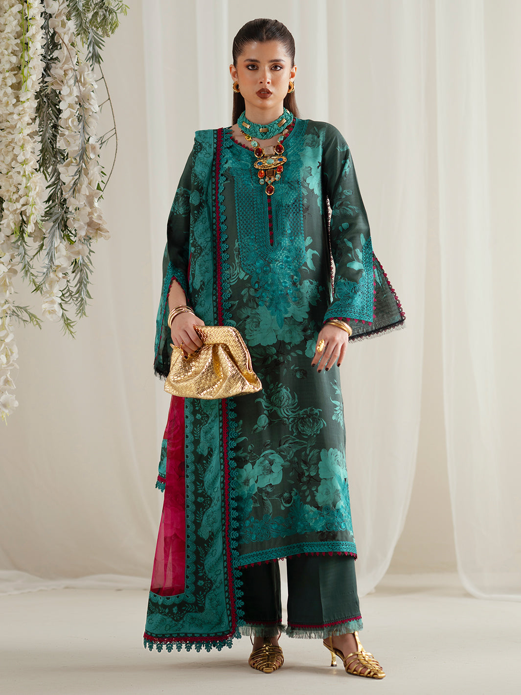 Bin Ilyas | Eres Bonita Viscose 25 | 1106-B - Pakistani Designer Dress - by Bin Ilyas - Type : Ladies Clothes - 100% Original at Saira Sultan