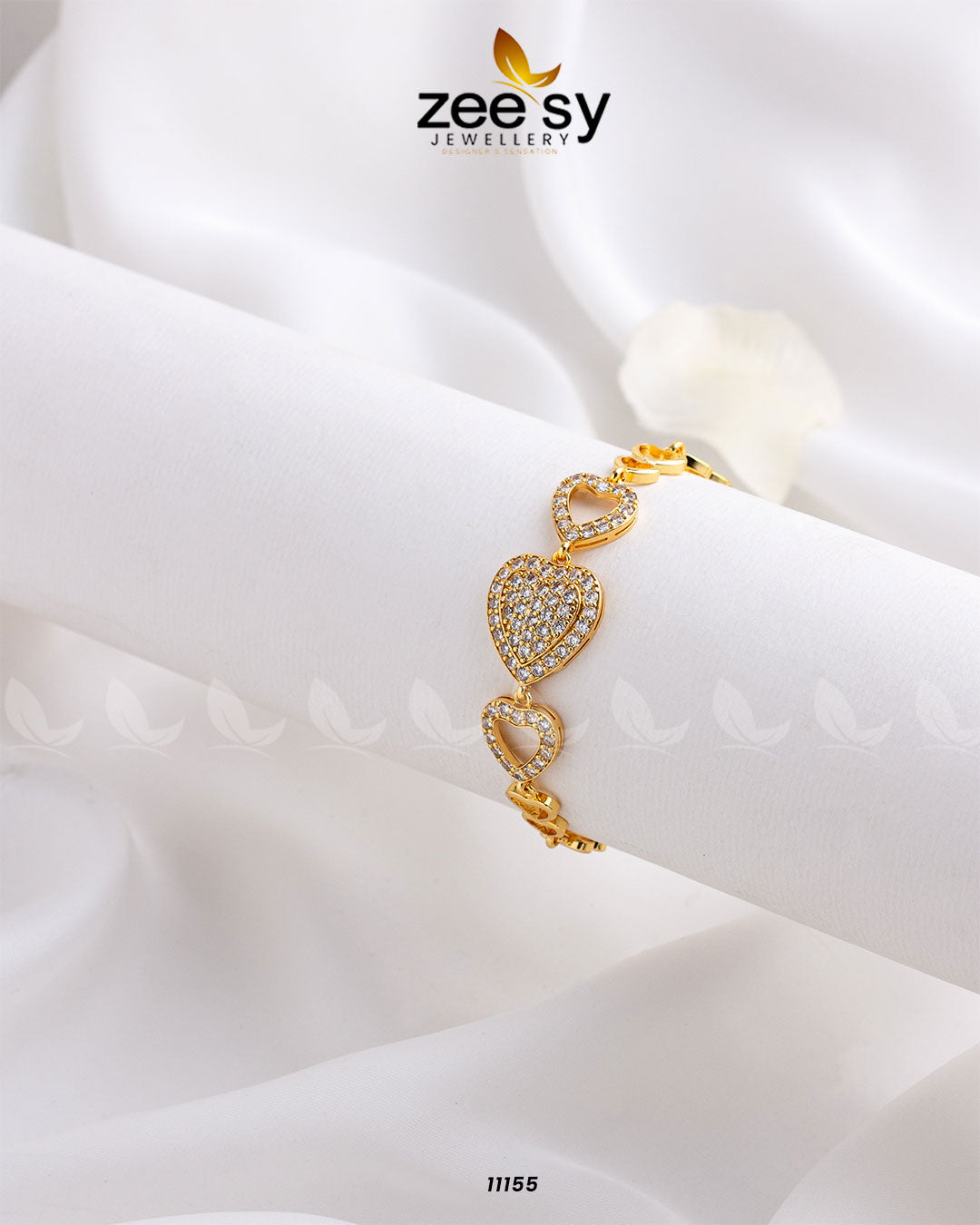Love Cuff Bracelets Golden