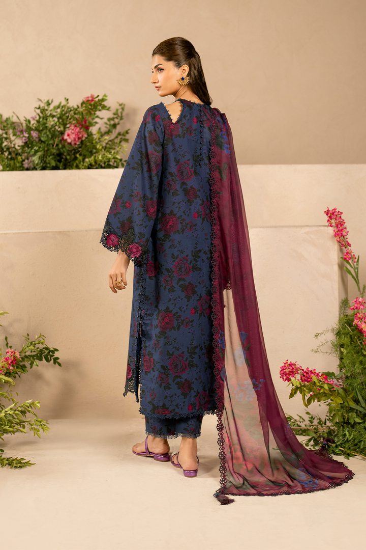 Iznik | Festive Lawn 25 | EFL-12 S Blue Lawn