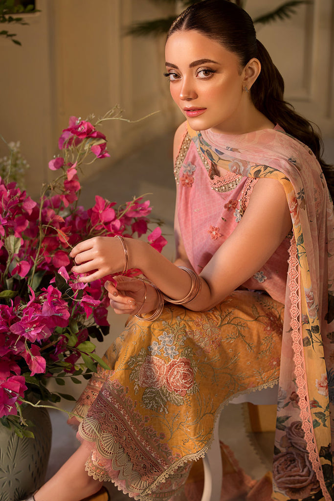 Sobia Nazir | Vital Lawn 25 | 11B M Apricot Orange Lawn