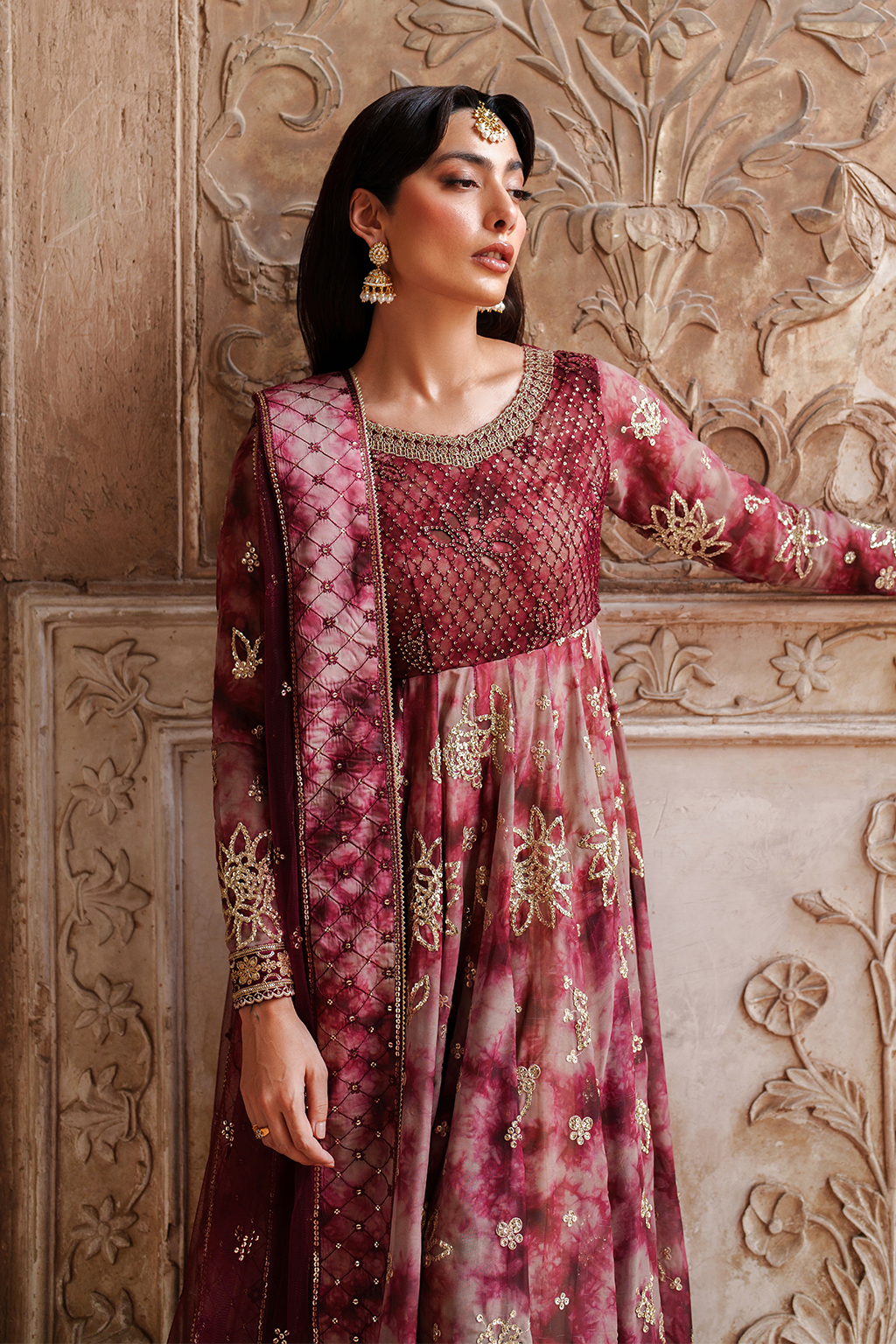 Iznik | Festive Formal | UE-533 Printed Chiffon - Pakistani Designer Dress - by Iznik - Type : Ladies Clothes - 100% Original at Saira Sultan