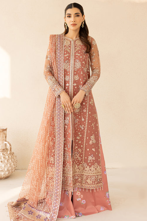 Farasha | Lu Zella Premium Formals 25 | Vintage Rose - Pakistani Designer Dress - by Farasha - Type : Ladies Clothes - 100% Original at Saira Sultan