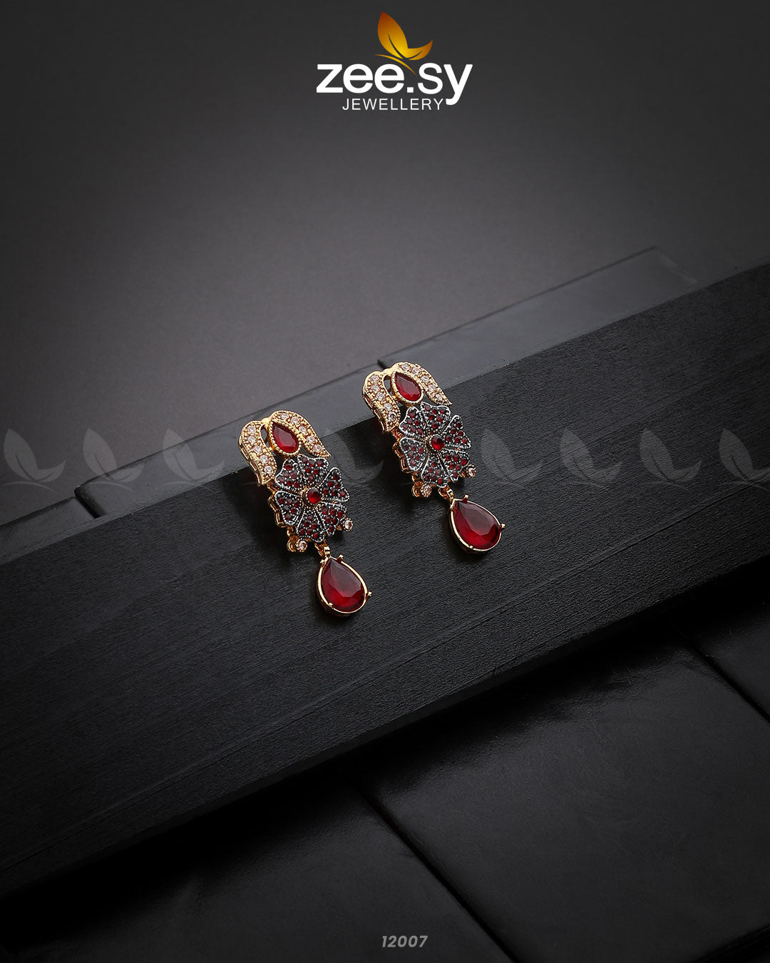Sunflower Earrings Red
