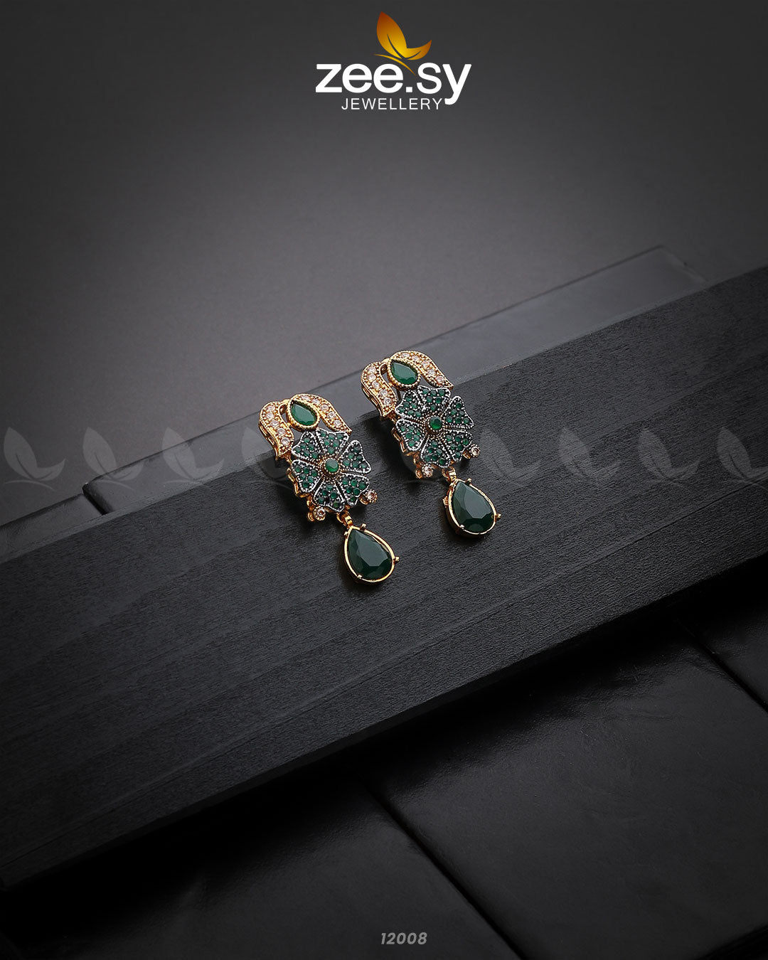 Sunflower Earrings Green