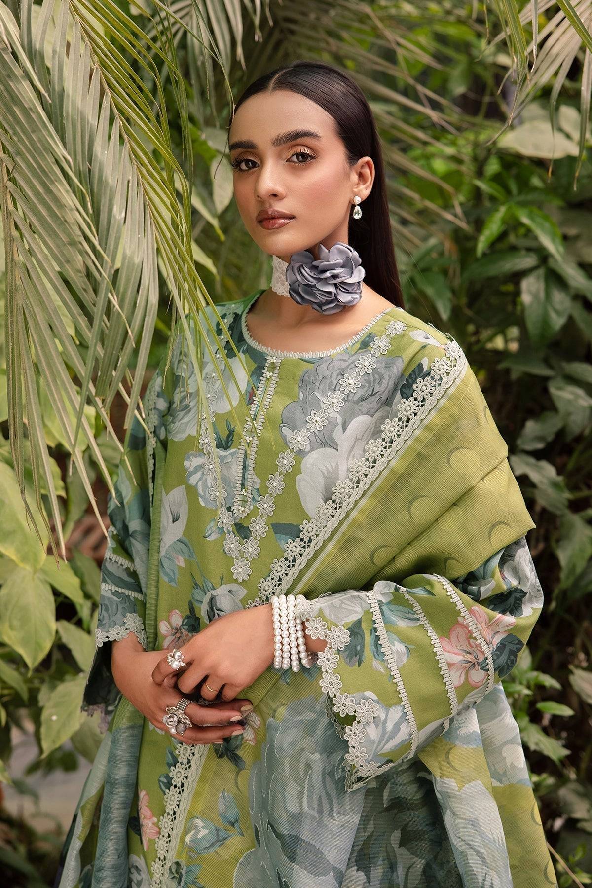 Alizeh | Sheen Lawn Prints 24 | JAZMIN - Pakistani Designer Dress - by Alizeh | Type: Casuals - 100% Original at Saira Sultan