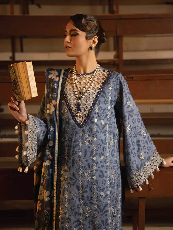 Faiza Faisal | Maya Luxury Lawn | Gamze - Pakistani Designer Dress - by Faiza Faisal | Type: Luxury - 100% Original at Saira Sultan