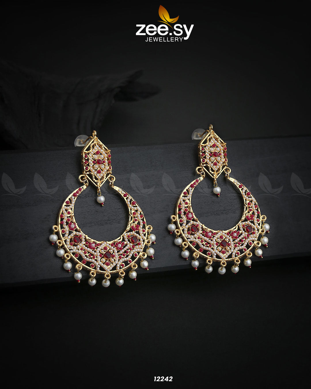 Armeena's Earrings Red