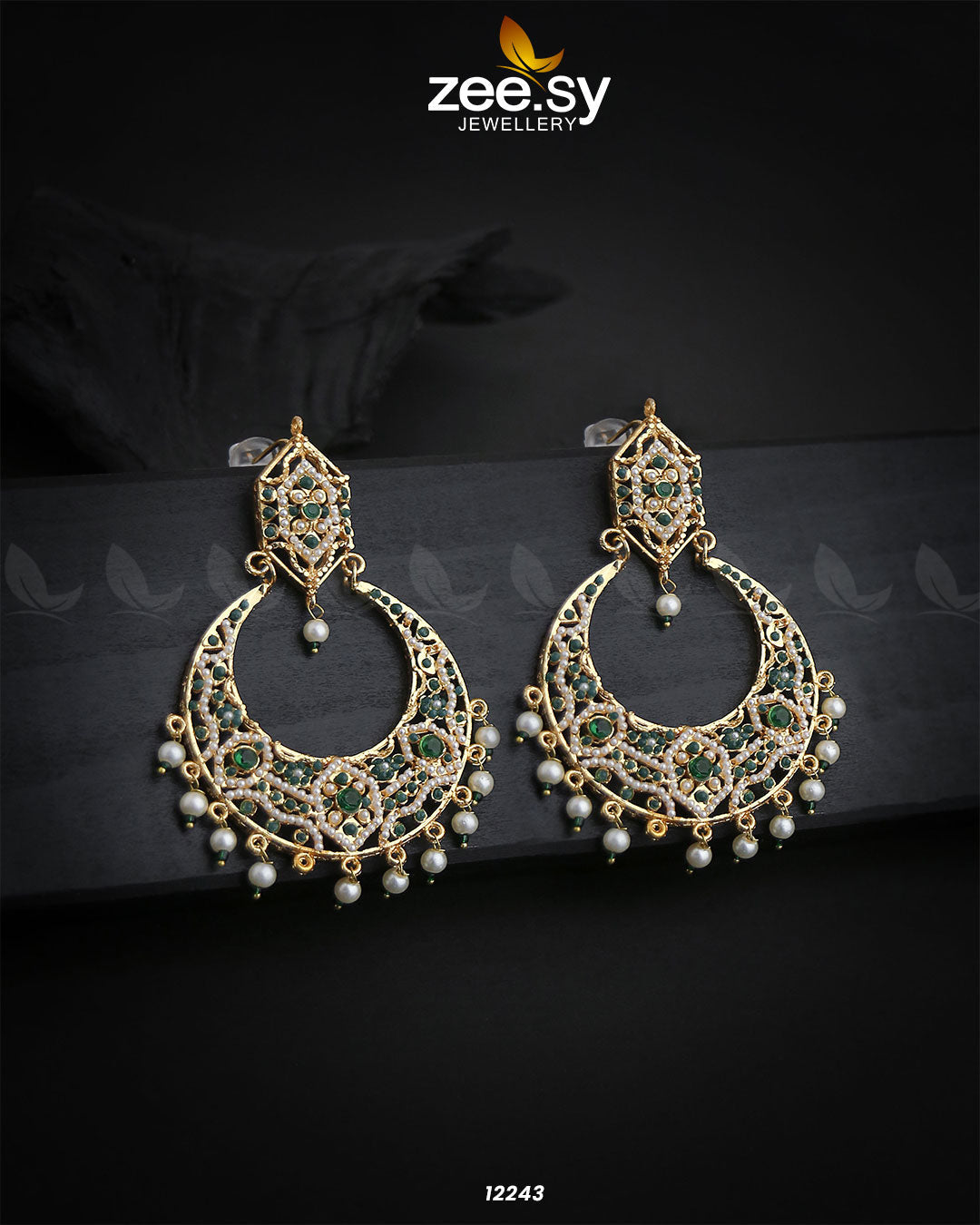 Armeena's Earrings Green