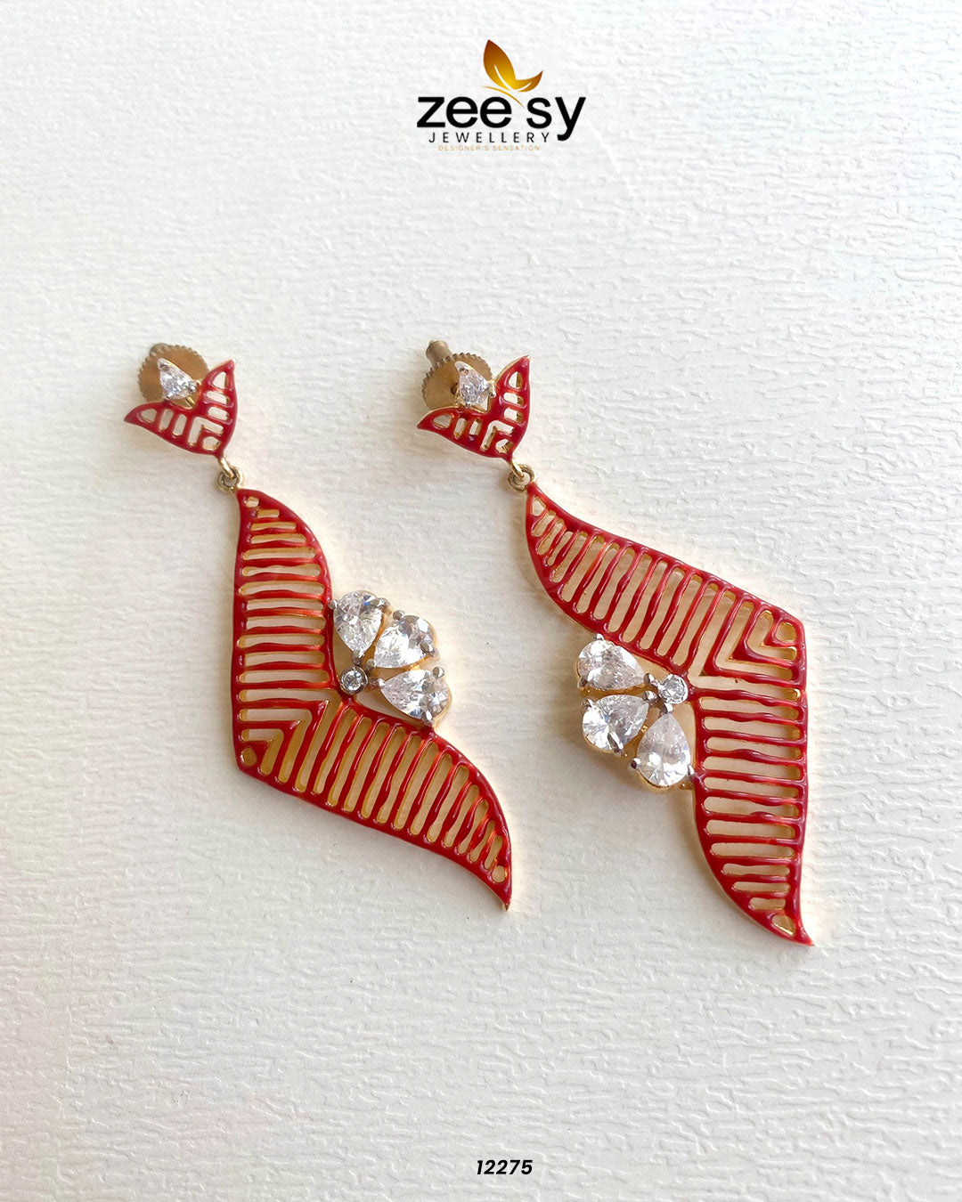 Earrings-0595 White