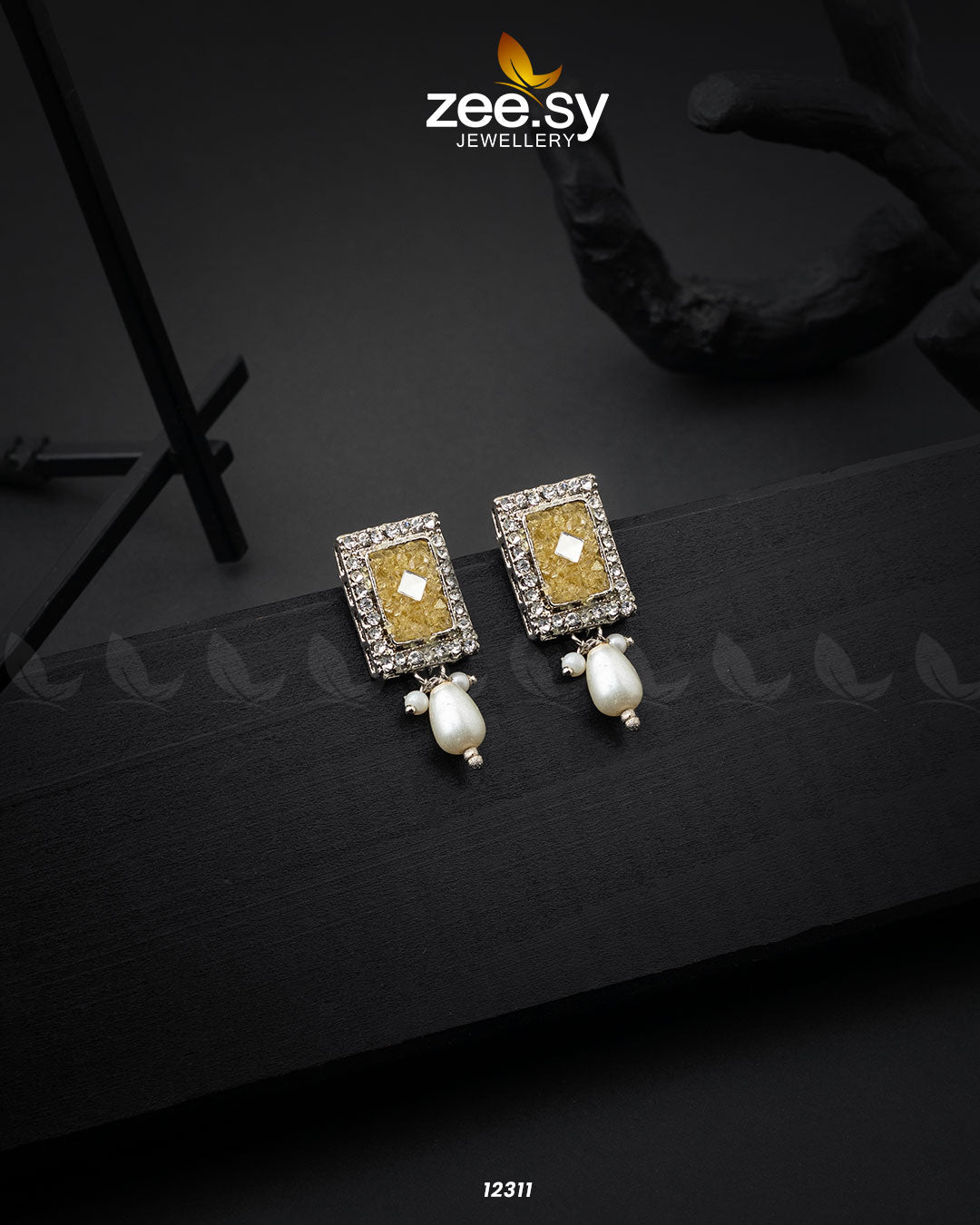 Gravel Earrings Lemon