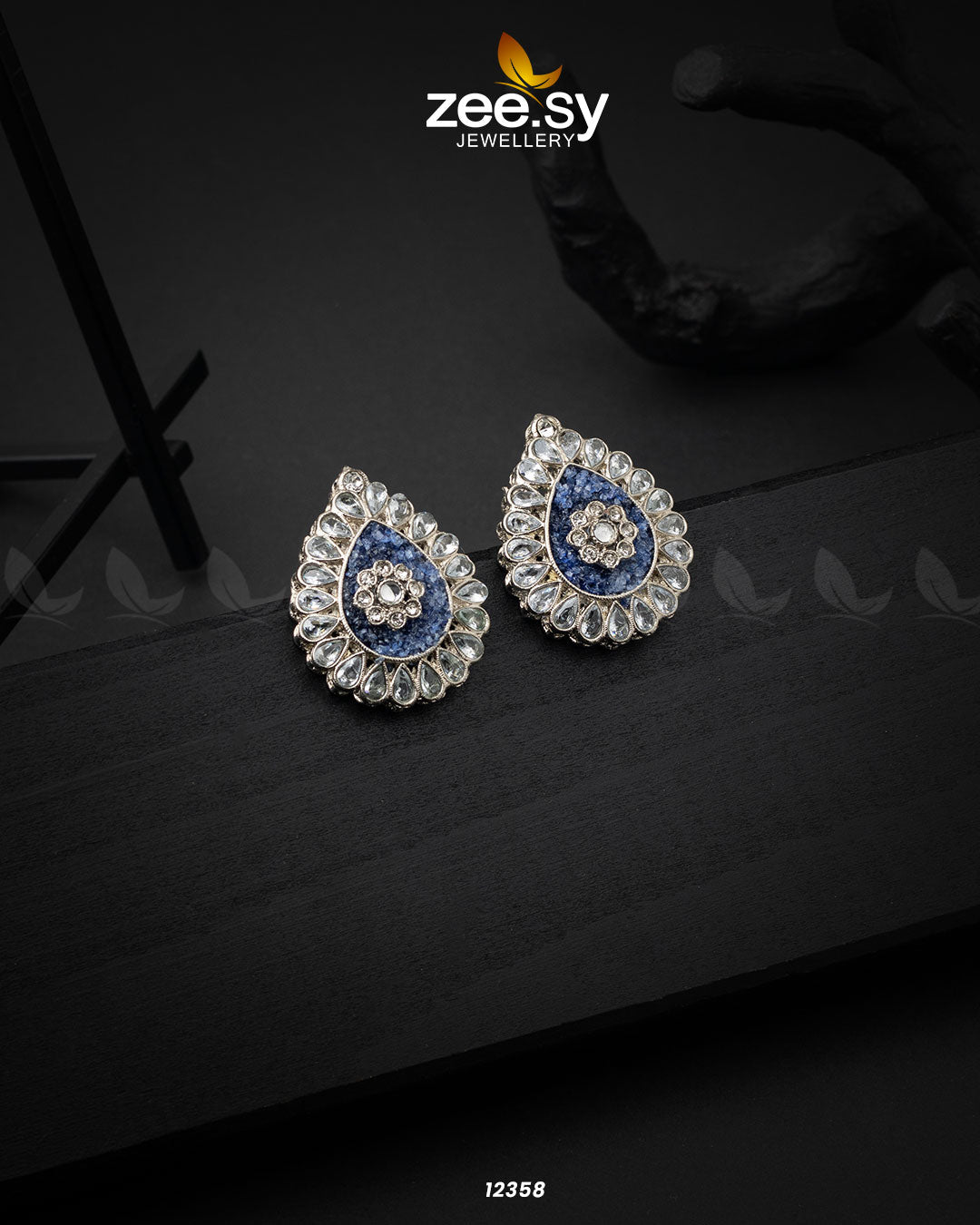 Turkish Earrings Blue