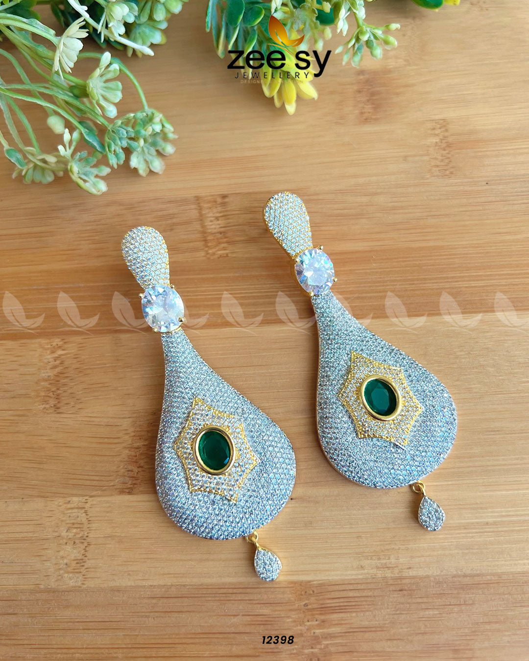 Paree Earrings Green