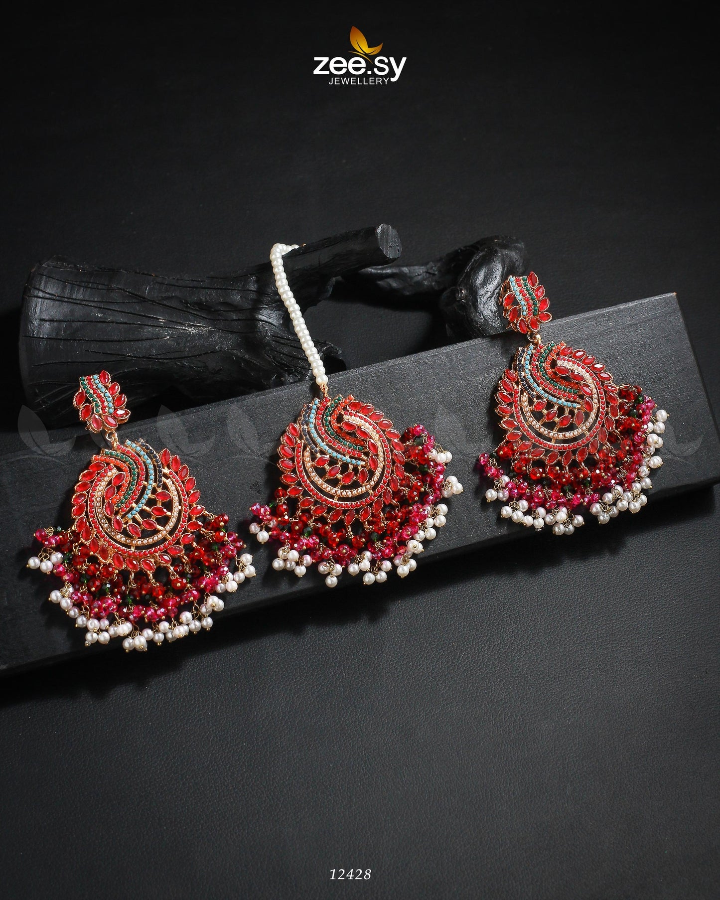 Radiance Earrings Red