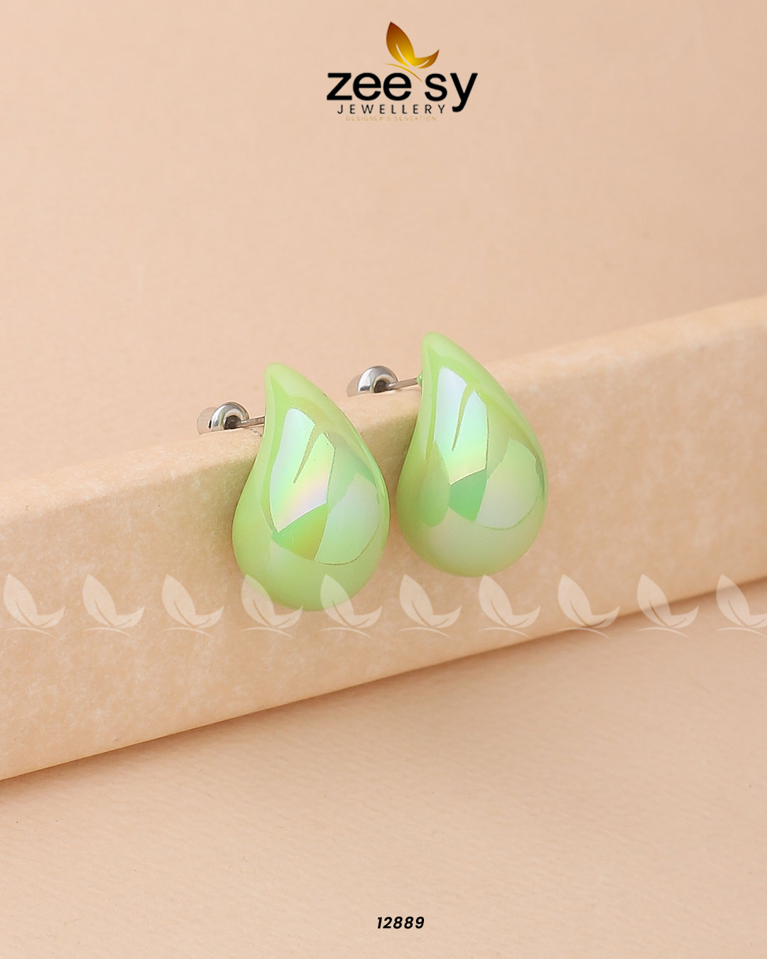Clarkia Earrings Mint Green