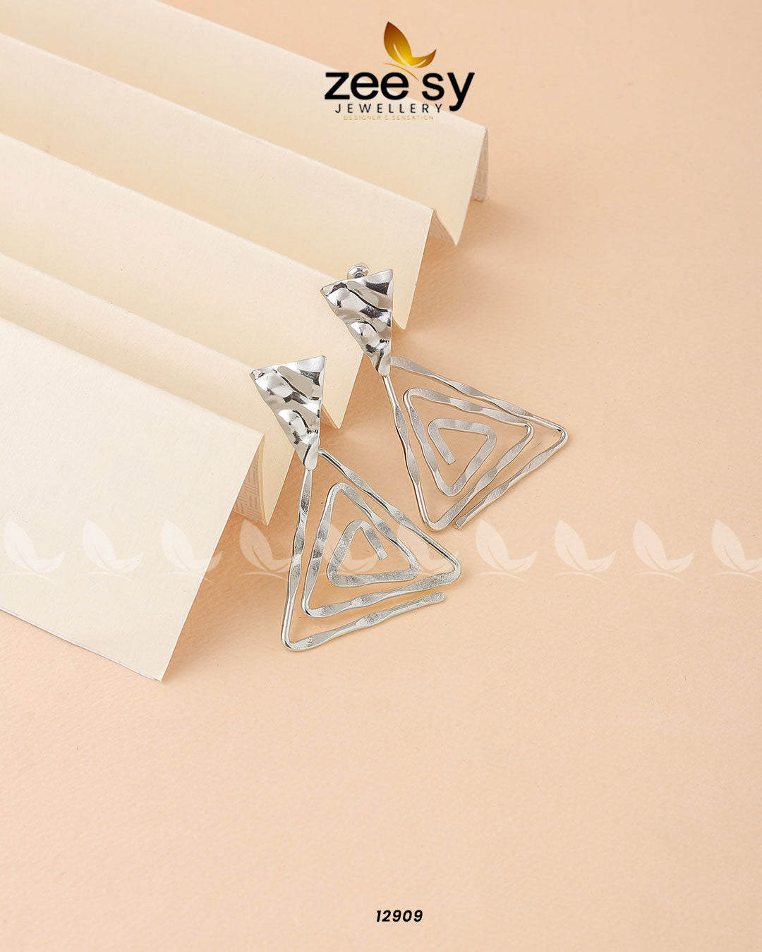 Begonia Earrings Silver