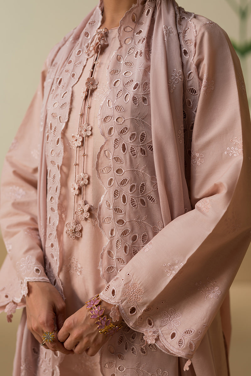 Cross Stitch | Chikankari Lawn 25 | PALE MAUVE M Pink Lawn