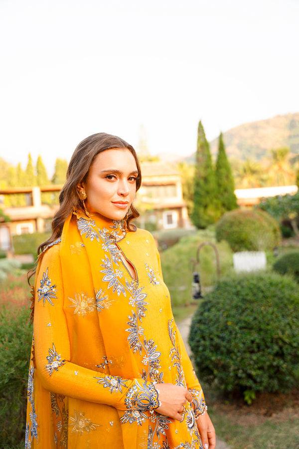 Enzo | Leia Silk Pret | Estella - Pakistani Designer Dress - by Hoorain Designer Wear | Type: - 100% Original at Saira Sultan