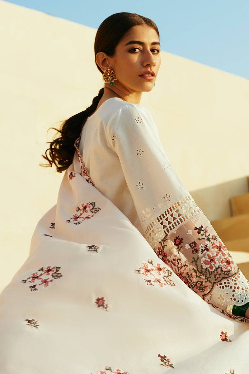 Cross Stitch | Premium Lawn 24 | PASTEL PINK - Pakistani Designer Dress - by Cross Stitch | Type: Formal - 100% Original at Saira Sultan