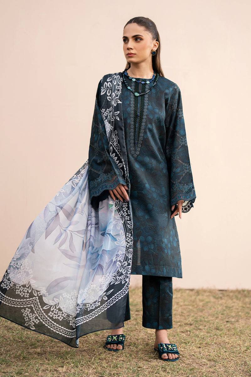 Baroque | Luxury Pret 24 | LAWN UF-608 - Pakistani Designer Dress - by Baroque | Type: Luxury - 100% Original at Saira Sultan