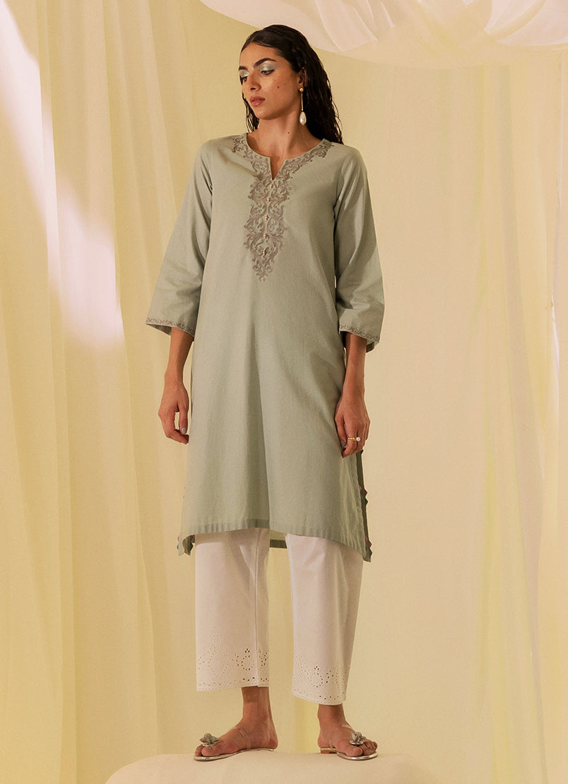 Image | Spring Basics 25 | IJSE-213804-12499 XS Sage Jacquard