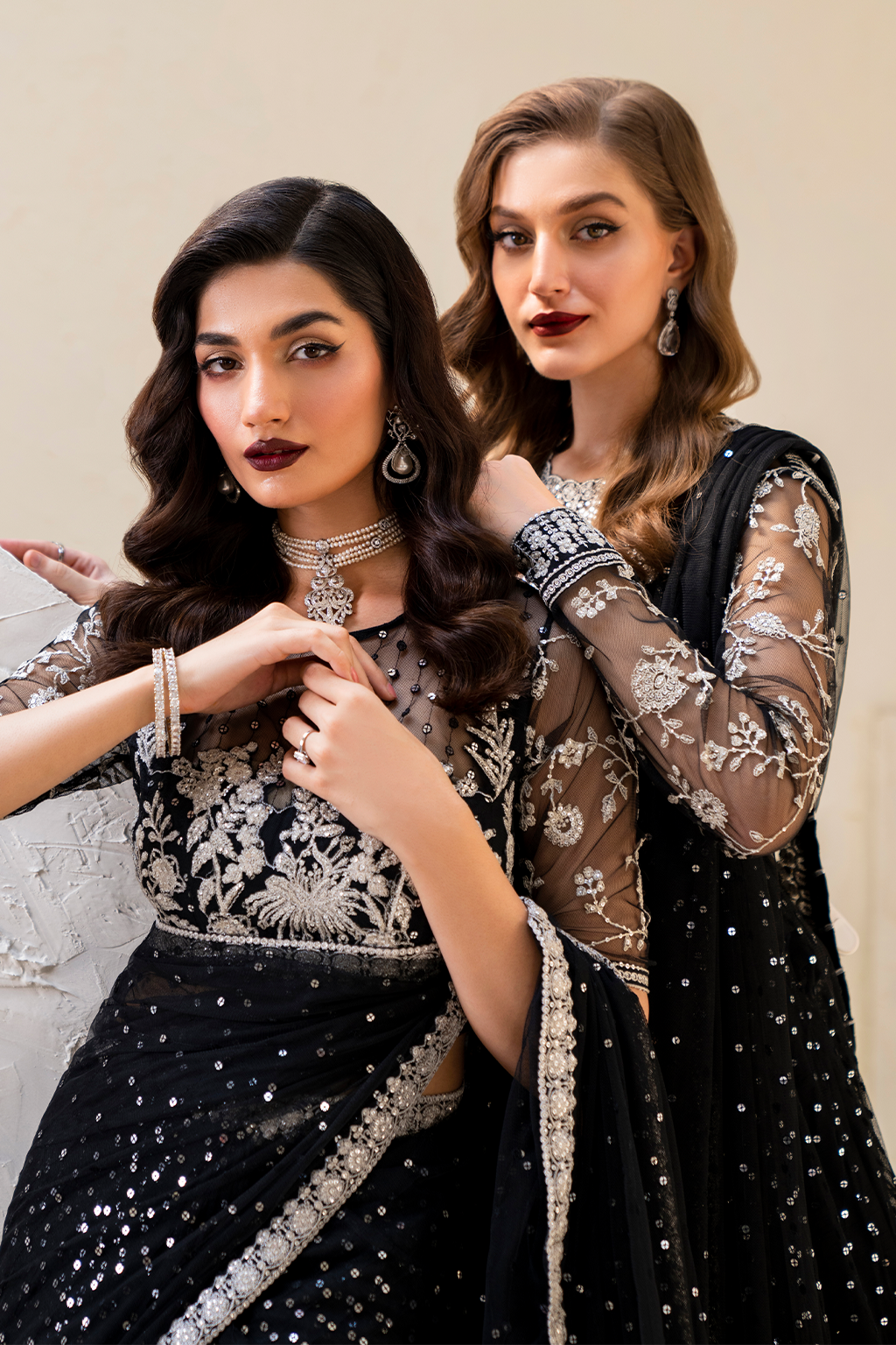Iznik | Chinnon Chiffon | CC-50 Embroidered Net - Pakistani Designer Dress - by Iznik | Type: Formal - 100% Original at Saira Sultan