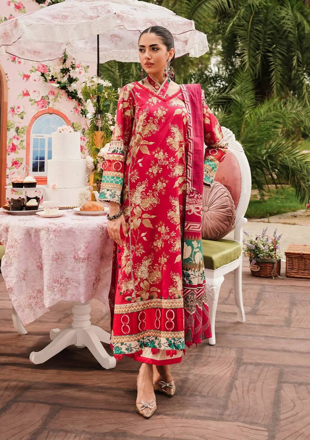 Elaf Premium | Printed Collection 24 | EEP-04A - Flores de Amor - Pakistani Designer Dress - by Elaf Premium | Type: Casuals - 100% Original at Saira Sultan