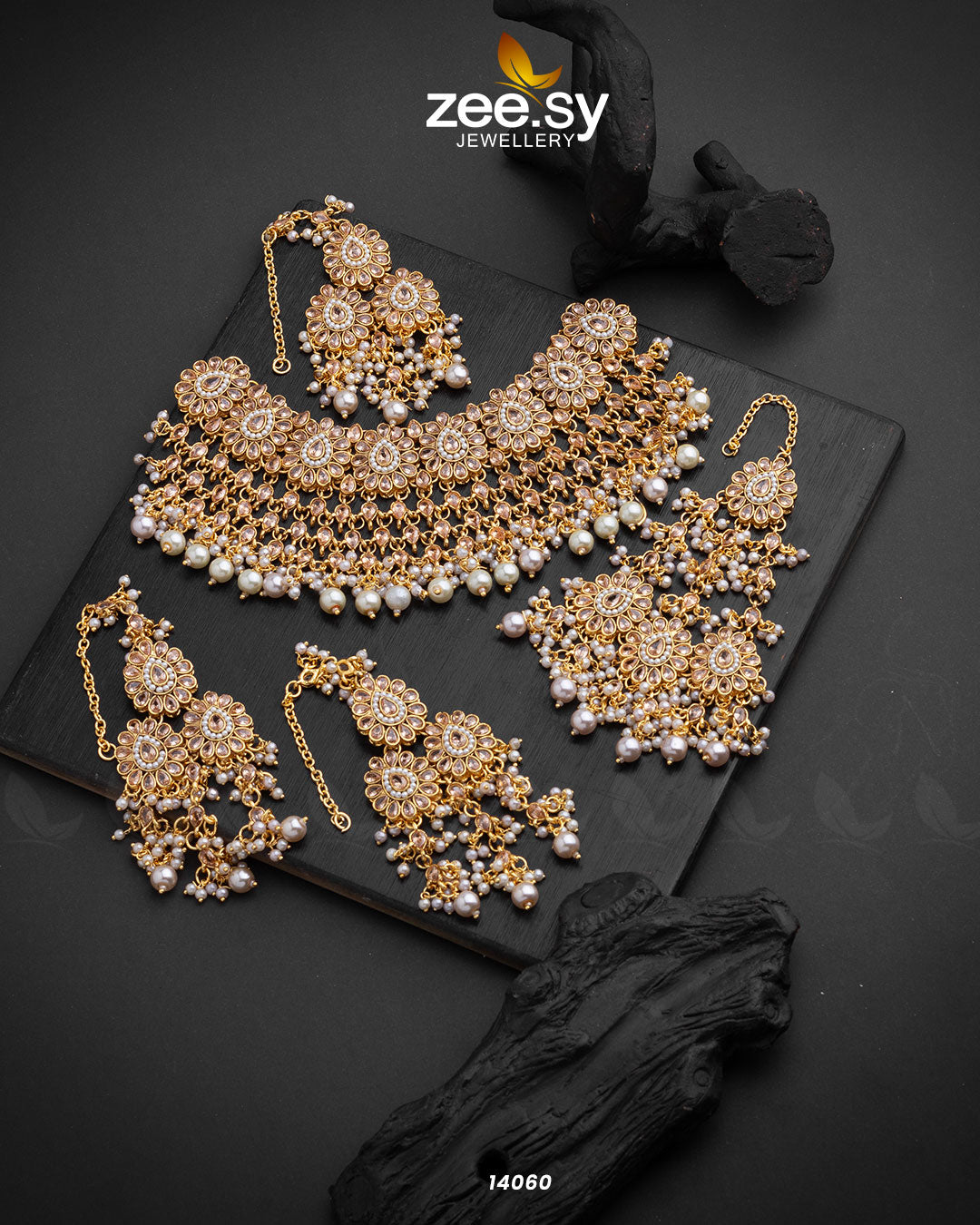 Arzoo Bridal Set Champagne