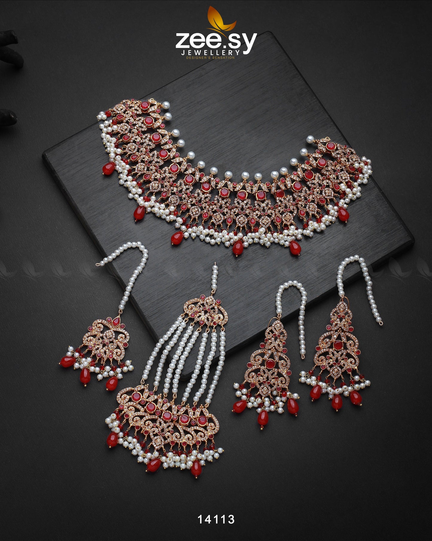 Mahira Bridal Set Red