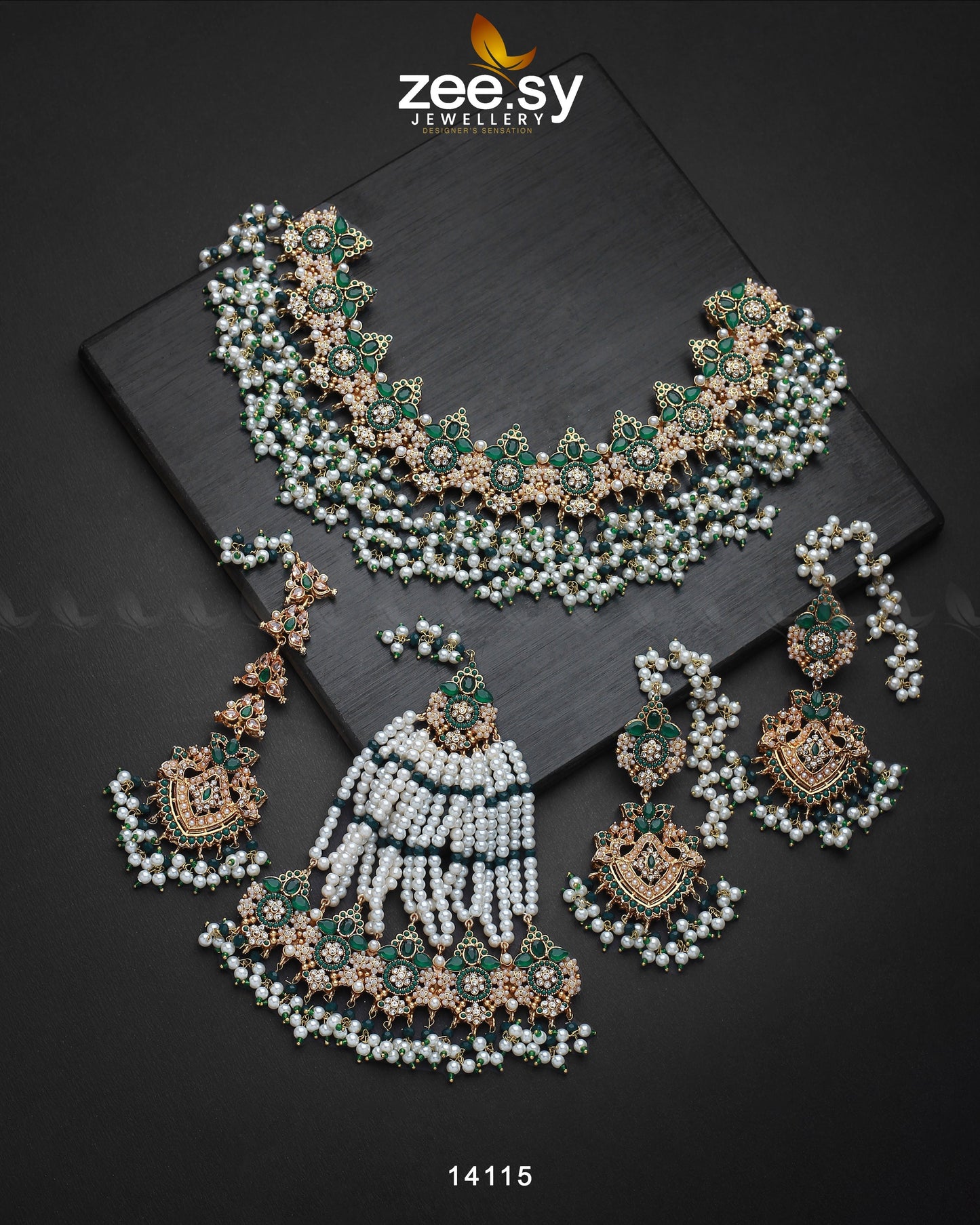 Aurum Bridal Set Green
