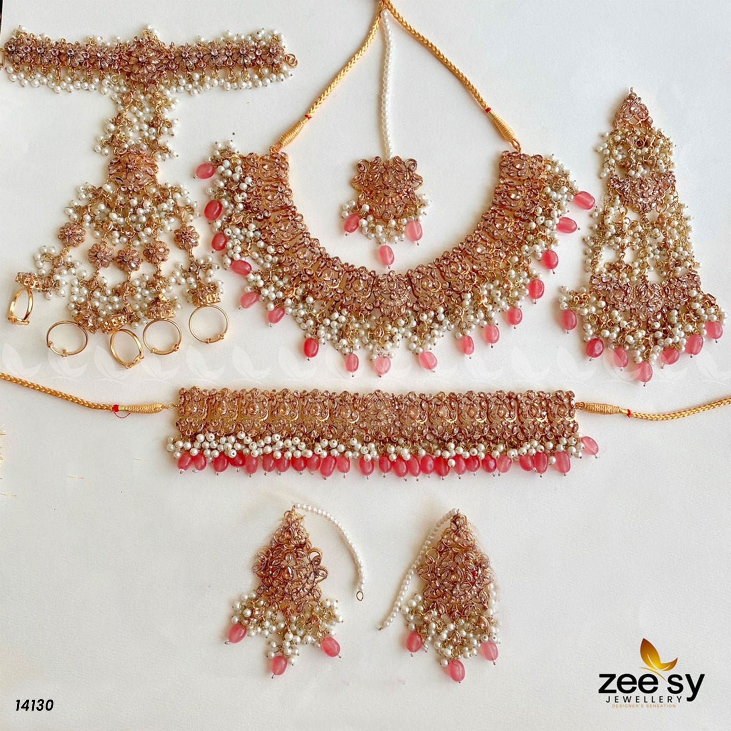 Aria Bridal Set Pink