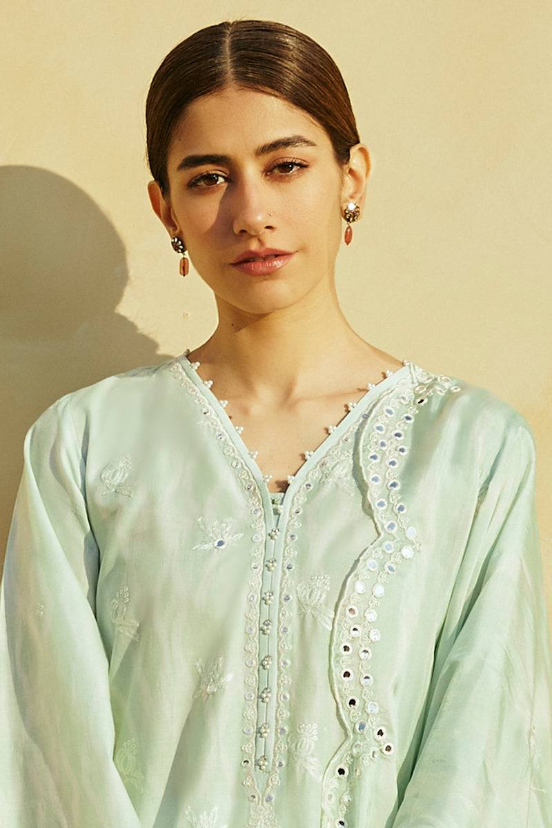 Cross Stitch | Premium Lawn 24 | WHISPER MINT - Pakistani Designer Dress - by Cross Stitch | Type: Formal - 100% Original at Saira Sultan