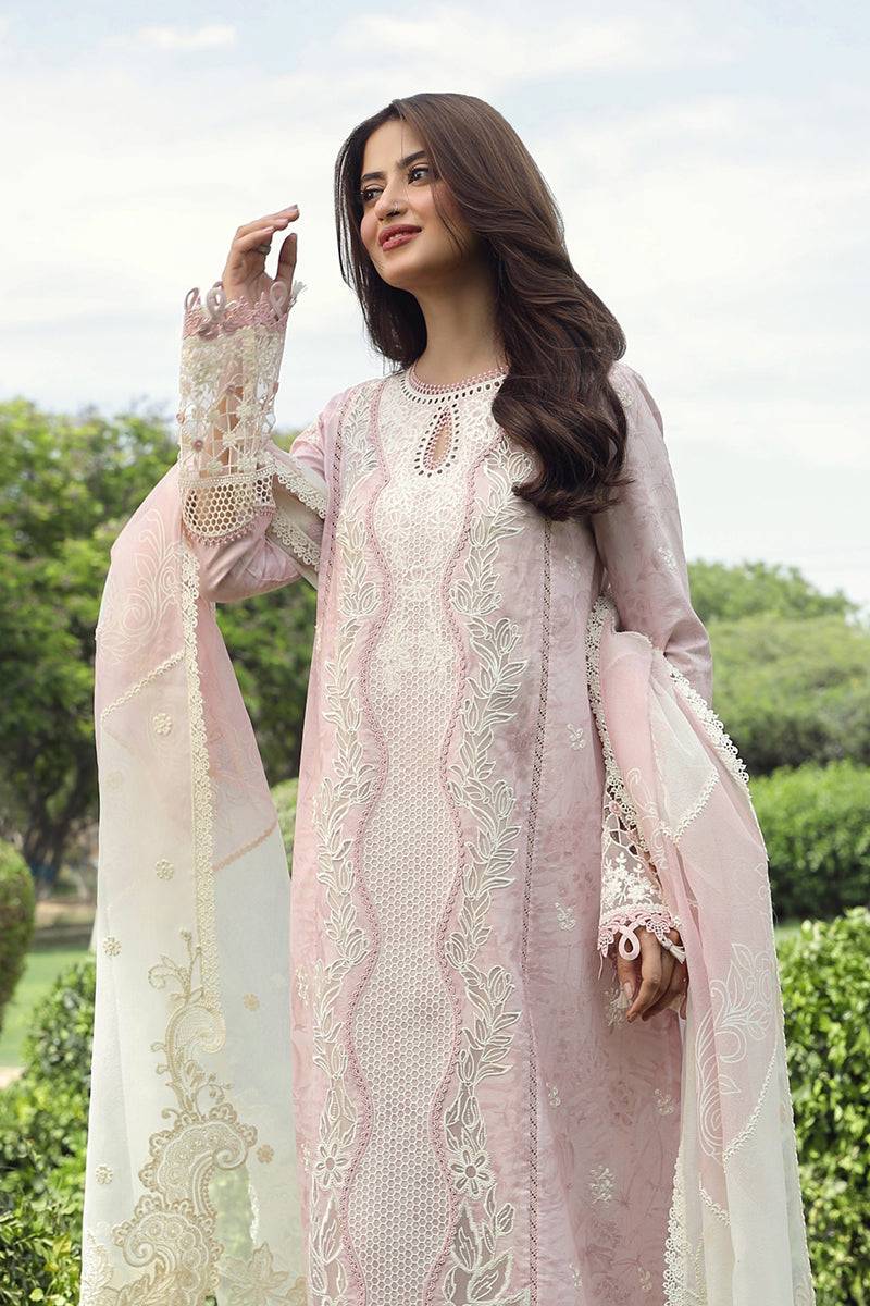 Qalamkar | Festive Lawn 2024 | PS-09 FARVA - Pakistani Designer Dress - by Qalamkar | Type: Luxury - 100% Original at Saira Sultan
