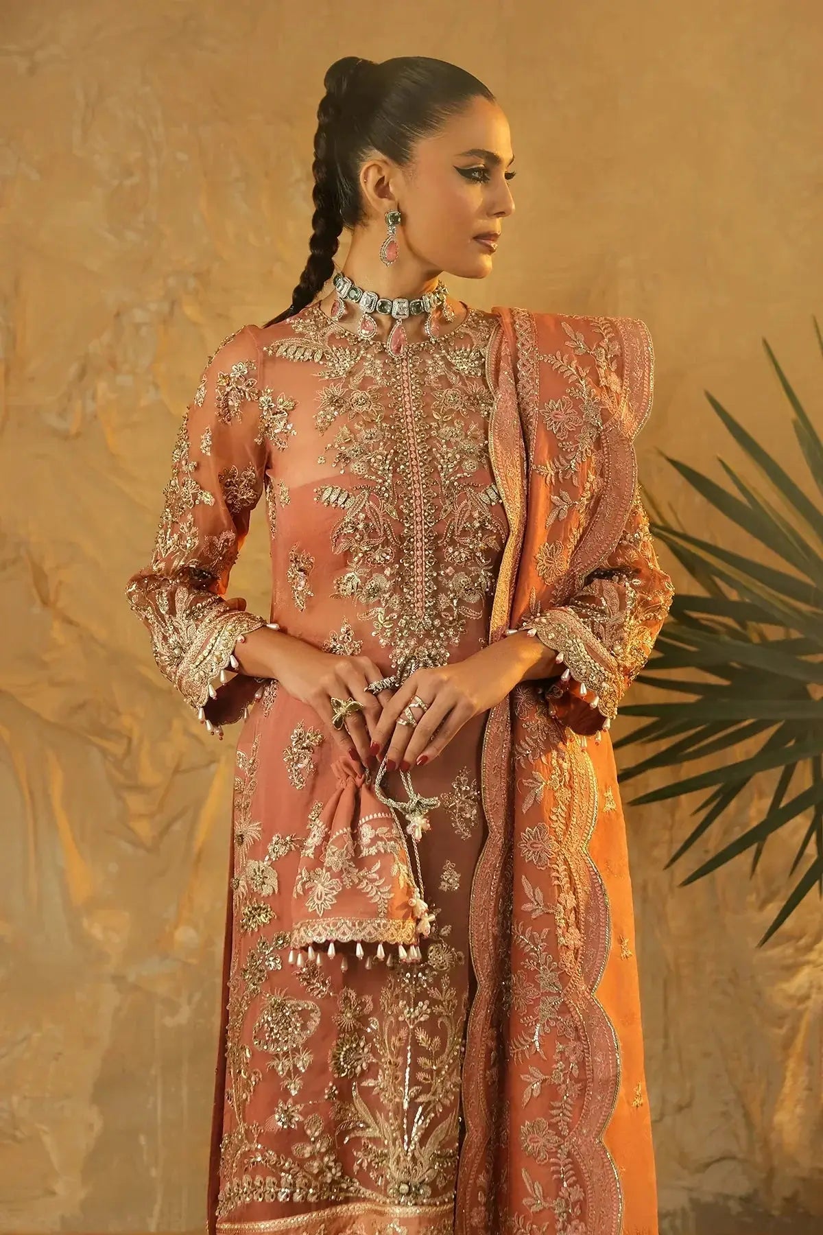 Mina Kashif | Kahani Luxury Formals 23 | Seroli - Pakistani Designer Dress - by Mina Kashif | Type: Formal - 100% Original at Saira Sultan