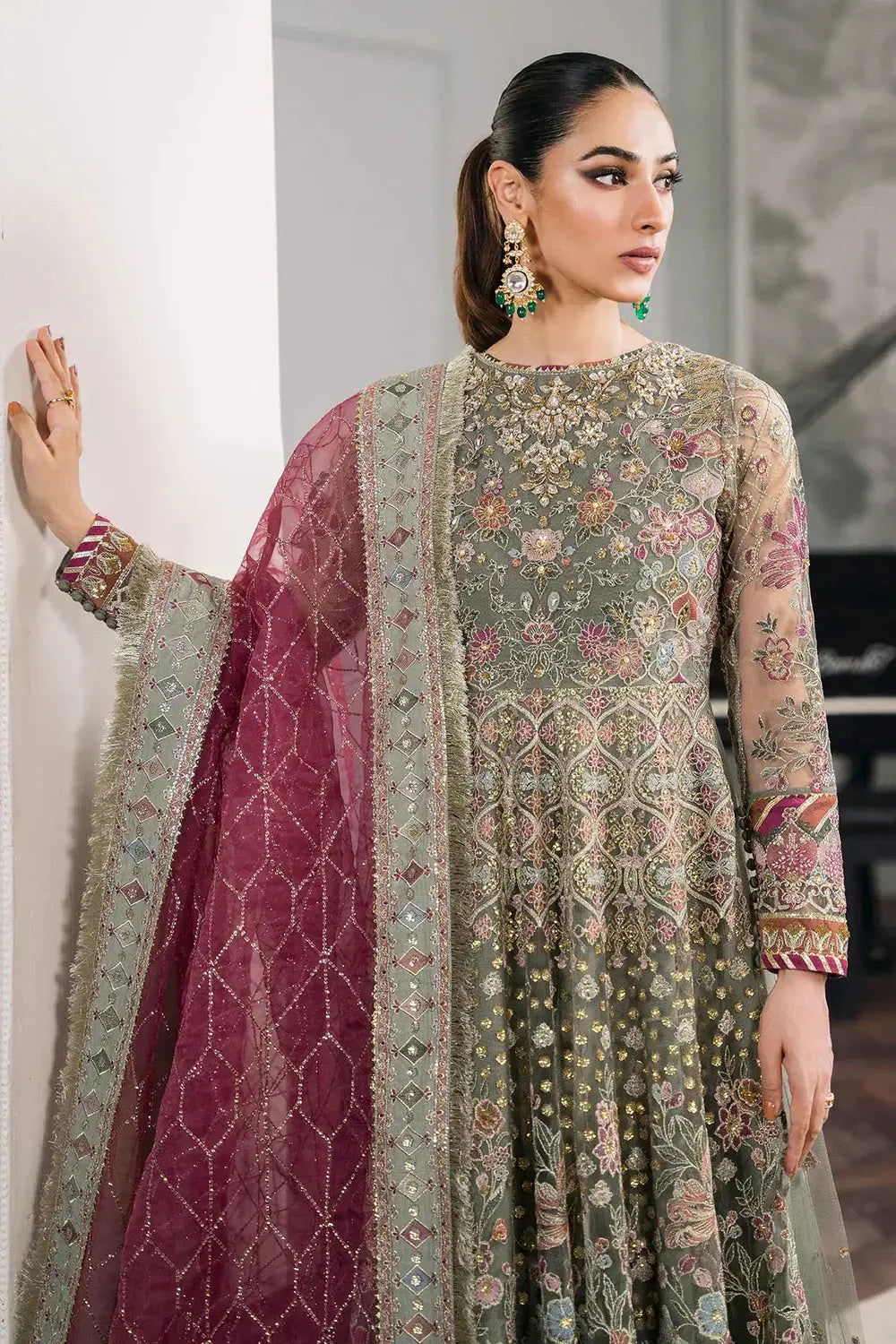Baroque | Chantelle Embroidered Collection 2024 | CH12-02 - Pakistani Designer Dress - by Baroque | Type: Formal - 100% Original at Saira Sultan