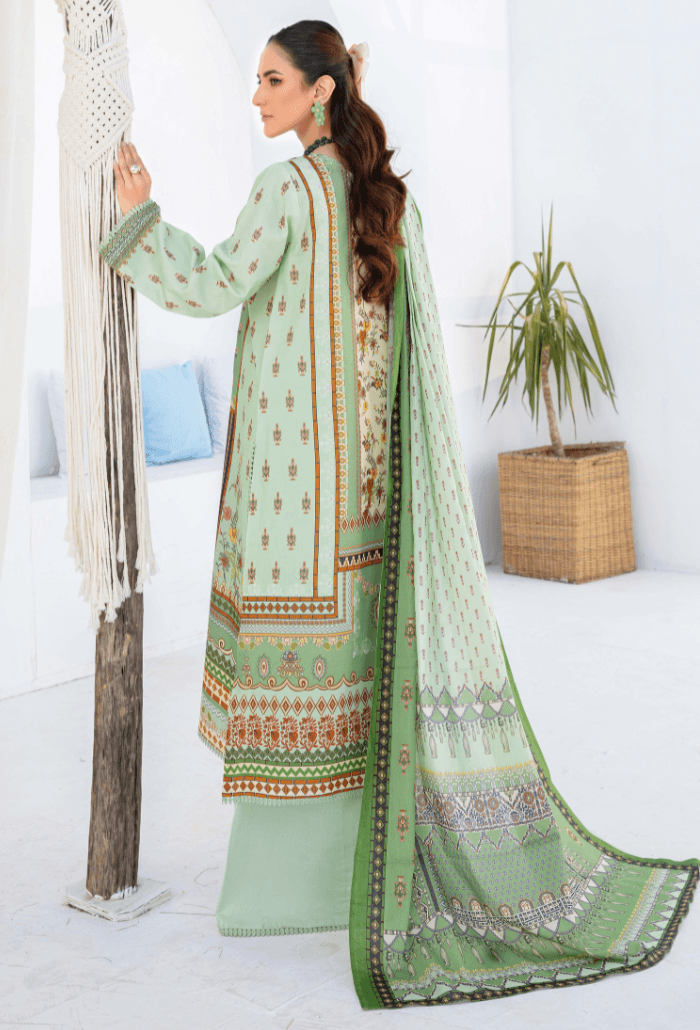 Humdum | Saira Bano Lawn 24 | D02 - Pakistani Designer Dress - by HumDum | Type: Casuals - 100% Original at Saira Sultan