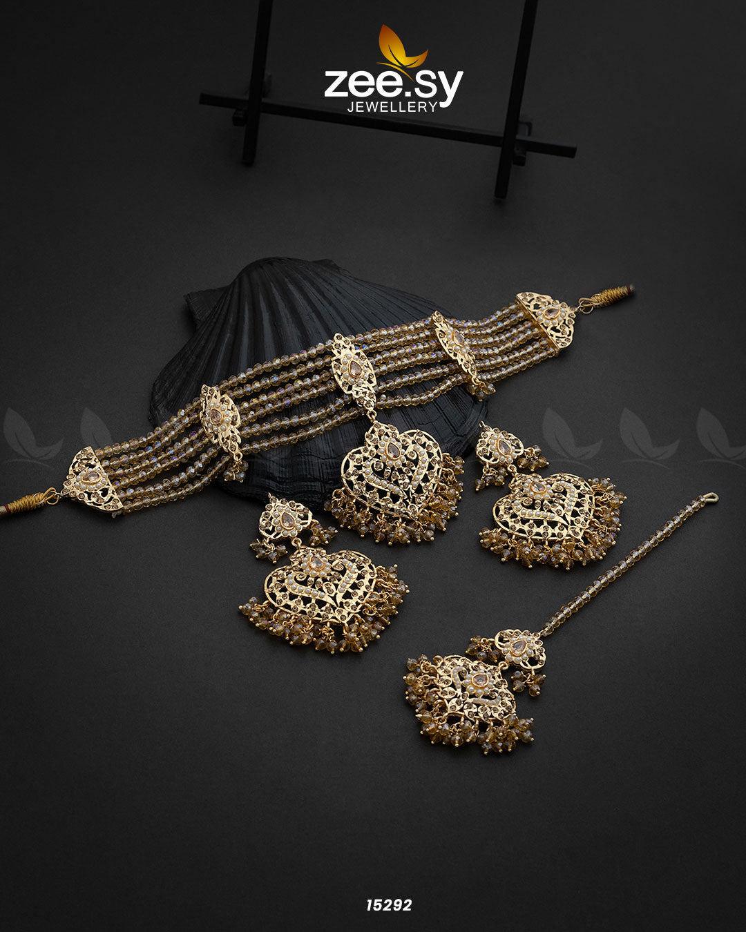 Hyderabadi Guluband Necklace Champagne