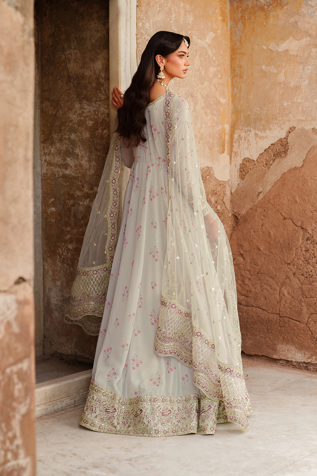 Iznik | Festive Formal | UE-551 Printed Chiffon - Pakistani Designer Dress - by Iznik - Type : Ladies Clothes - 100% Original at Saira Sultan