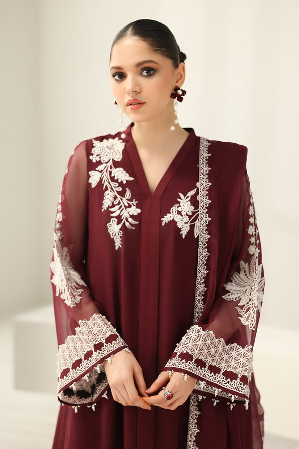 Baroque | Luxury Pret 25 | EMBROIDERED CHIFFON PR-1160 - Pakistani Designer Dress - by Baroque - Type : Ladies Clothes - 100% Original at Saira Sultan