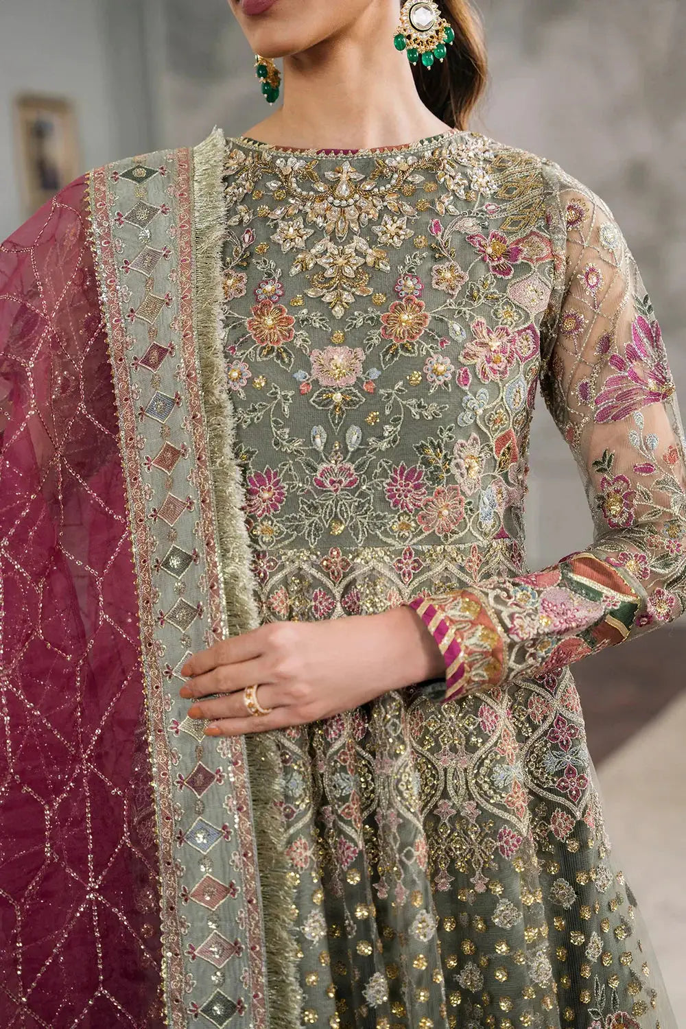 Baroque | Chantelle Embroidered Collection 2024 | CH12-02 - Pakistani Designer Dress - by Baroque | Type: Formal - 100% Original at Saira Sultan