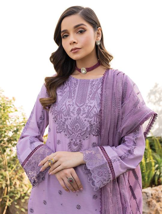 Iznik | Lawnkari 24 | UE-148 SOFT SWARD - Pakistani Designer Dress - by Iznik | Type: Formal - 100% Original at Saira Sultan