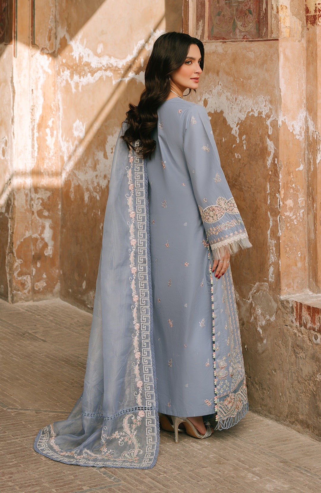 Fiona | Sarang Lawn 25 | Aysel S Gray Lawn
